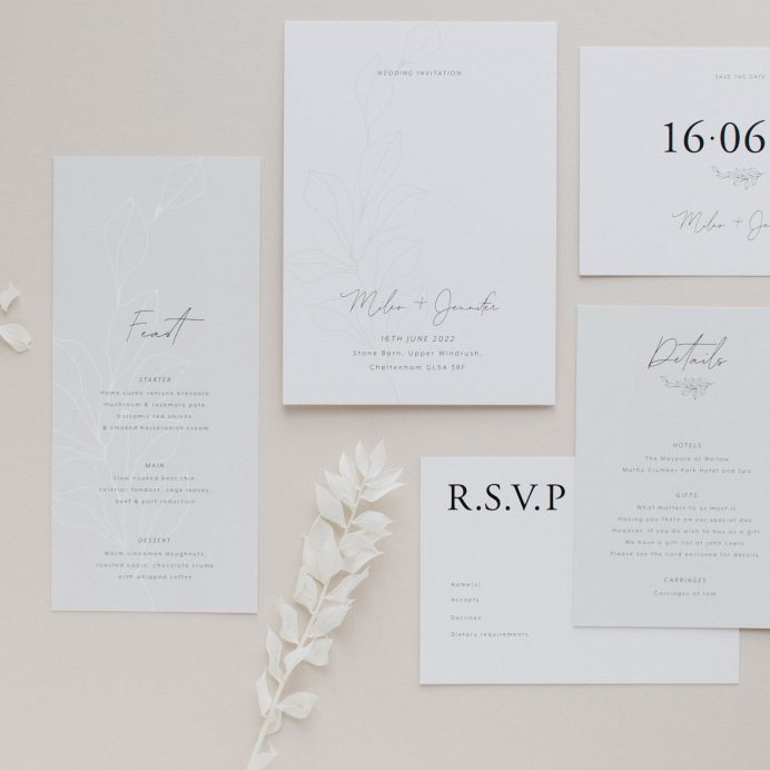 Fleur Classique wedding stationery collection overview