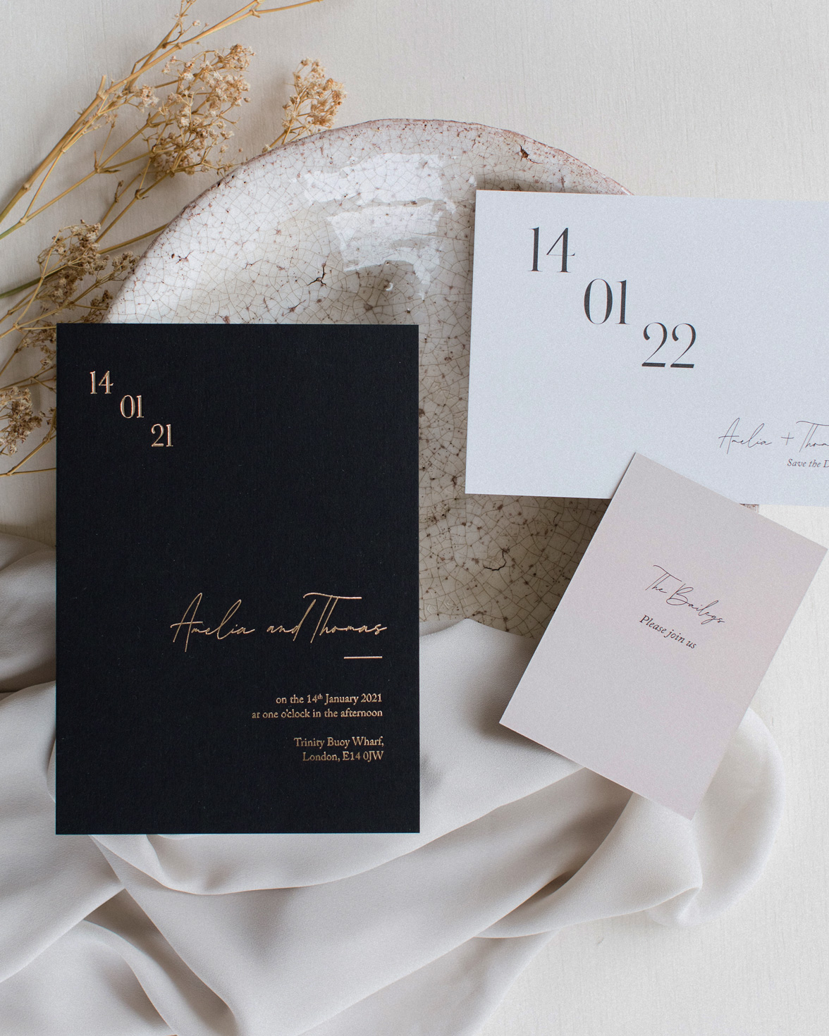 Simply Harmony wedding stationery collection overview