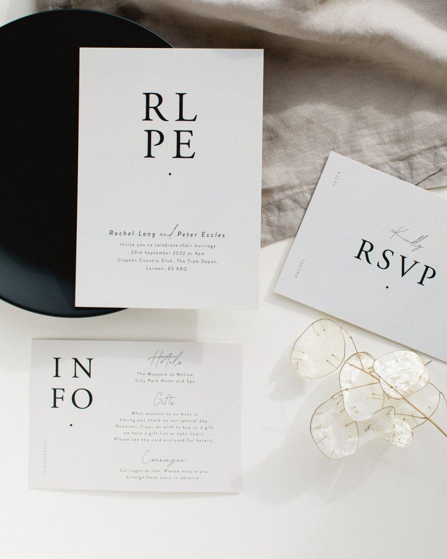 Timeless Wedding stationery overview