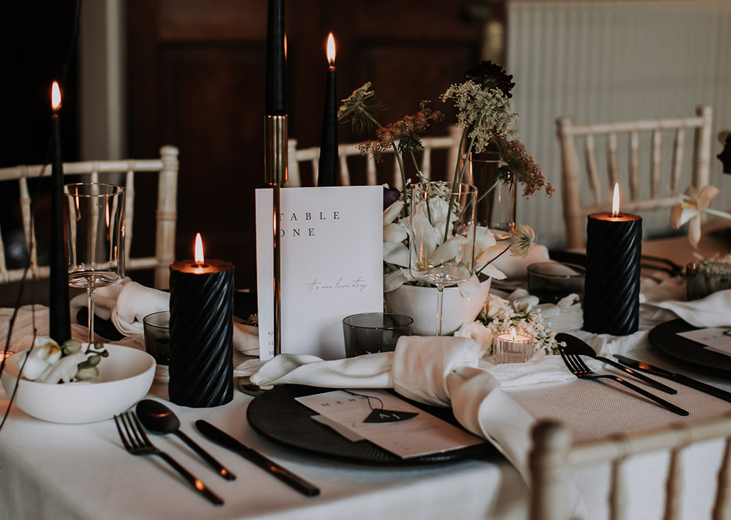 Modern Wedding Table number